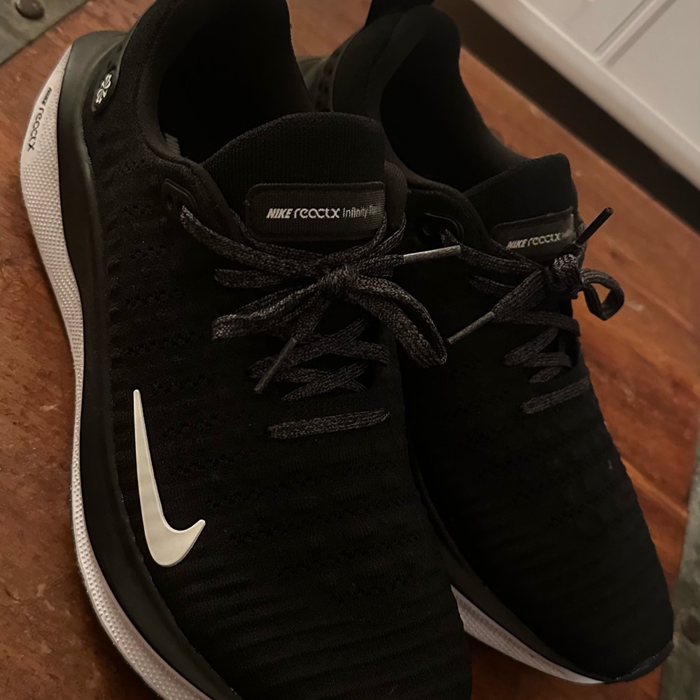 Like New: Nike React X Infinity Run 4 Black and White Sneakers